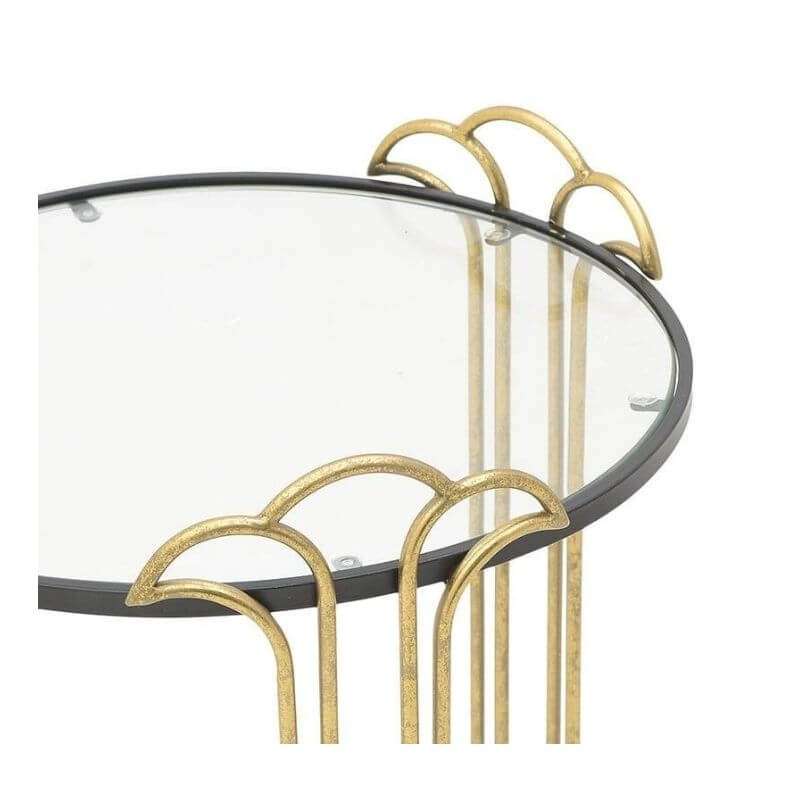 yiassu home golden twin tables set