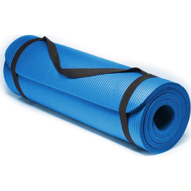LUXTRI Tapis yoga violet 180x60x1,5cm fitness aérobic